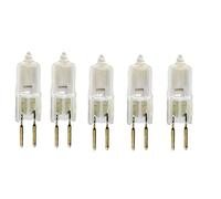 JZLBBC 5Pcs Halogen Bulbs G5.3 24V 20W 35W 50W 100W Halogen Light Bulbs Capsule GU5.3 Pin Base Warm White 2700K Dimmable,100W