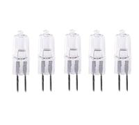 JZLBBC 5Pcs Halogen Bulbs Lamp G5.3 Halogen Bulbs 50W 12V G5.3 Halogen Light Bulb Dimmable Warm White for Cabinet Lights Landscape Lights Desk and Floor Lamps, Wall Sconces,50W