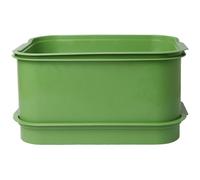 JZLEJC 2Pcs Sprouting Tray, Microgreens Growing Trays BPA Free PP Soil-Free Stackable Space-Saving for Bean Sprouts, Broccoli, Alfalfa