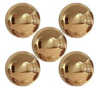 JZLEJC 5Pcs Gazing Globe Gazing Ball 3.5 Inch Stainless Steel Gazing Ball, Golden Gazing Globe, Polished & Reflective Gazing Balls for Home, Hotel, Garden