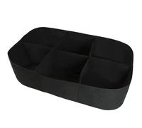 JZLEJC Fabric Raised Garden Bed, 6 Grids Plant Grow Bags 120x60x30cm, Rectangle Planting Container for Growing Flowers, Herbs, Outdoor Gardening