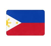 JZMTY 16 * 24 Inches Anti-Slip Doormat for Indoor and Outdoor Use Exquisite Philippine Flag Print Fashionable Comfortable