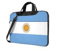 JZMTY Argentine flag Light Laptop Bag - Shockproof Laptop handbag for Business Trips Work Office and University, Black, 15.6 inch