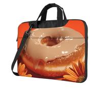 JZMTY Orange Donut Light Laptop Bag - 13 inch Shockproof Laptop handbag for Business Trips Work Office and University