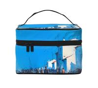 JZMTY Spacious Makeup Bag with Unique Ember Path Prints - Lightweight for Work, Travel and Gym