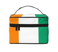 JZMTY Spacious Makeup Bag with Unique Flag of Cote d'Ivoire Prints â€“ Lightweight for Work, Travel and Gym