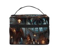 JZMTY Spacious Makeup Bag with Unique Holy Reverence Prints â€“ Lightweight for Work, Travel and Gym