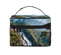 JZMTY Spacious Makeup Bag with Unique Summit Grove Prints â€“ Lightweight for Work, Travel and Gym