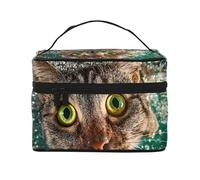 JZMTY Spacious Makeup Bag with Unique Unbelievable eyes Prints â€“ Lightweight for Work, Travel and Gym