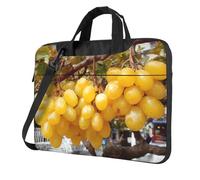 JZMTY Sweet Grapes Light Laptop Bag - Shockproof Laptop handbag for Business Trips Work Office and University, Black, 15.6 inch