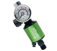 JZNTOOLS 1/4 ″ Air Regulator and Water-Oil Separator Kit with Pressure Relief Valve and Pressure Gauge, Durable Aluminium; For Injection of Clean, Dry Compressed Air (Green)