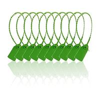 Jzoowar 100 Piece Plastic Tamper Seals Numbered Zip Ties Tags for,Shipping,250mm D