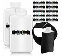 Jzoowar 14Pcs Urine Test Complete Kit 2 Portable Empty Bottles,10 Adhesive Temperature Sensitive Test Strips and Insulation Bag