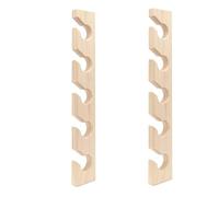Jzoowar 2 PCS Hat Rack for Wall Wooden Baseball Caps Wall Mount Baseball Hat Holder Vertical Hat Racks for Closet