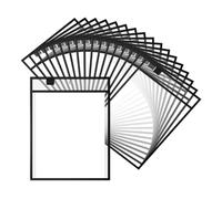 Jzoowar 25PCS File Folders 24x32cm Work Note Holder Dry Erase Pockets for Teachers Work Classroom Organization Supplies B