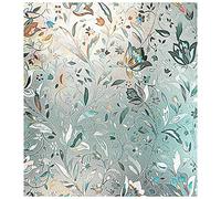 Jzoowar 3D Rainbow Window Film Stained Glass Vinyl Static Non Adhesive Film Opaque Privacy Protective -45X100cm