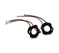 Jzoowar H7 LED Adapter for MK5 GOLF 5 Auto Parts Base Headlight Holder with Wire 2Pcs D119A