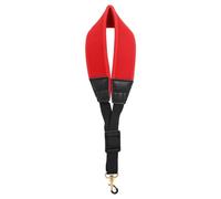 Jzoowar Saxophone Strap Adjustable Single Shoulder Neck Strap Playing Labor-Saving Shoulder Strap,Red