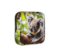JZQZH A little koala Sanitary Pad Storage Bag Compact for Daily Travel and Office Use with Zipper Carry With You