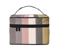 JZQZH A warm and rustic colour scheme Portable Cosmetic Bag Personalized Storage Organizer for Travel Camping Hotels and Long Distance Trips