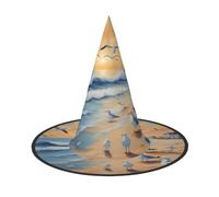 JZQZH airborne seagulls Halloween Witch Hat Comfortable and Durable Fashionable and Personalized Party Accessories, Black, 1