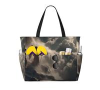 JZQZH Angel With A Sword Large Capacity Beach Travel Tote Bag with Zipper for Summer Outdoor Use Stylish Durable