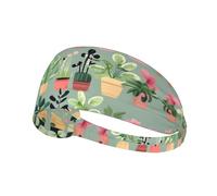 JZQZH Bonsai plant Sports Headband Highly Elastic Breathable Lightweight and Durable for Running Fitness Yoga Cycling