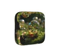 JZQZH Bubbles In The Forest Sanitary Pad Storage Bag Compact for Daily Travel and Office Use with Zipper Carry With You