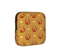 JZQZH Buttered Bread Sanitary Pad Storage Bag Compact for Daily Travel and Office Use with Zipper Carry With You