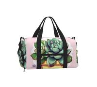 JZQZH Cartoon Succulents Large Capacity Handheld Crossbody Bag Light Sturdy Water Repellent for Travel Outdoor