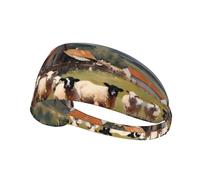 JZQZH cute farm animals Sports Headband Highly Elastic Breathable Lightweight and Durable for Running Fitness Yoga Cycling