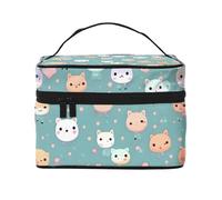 JZQZH Cute fox Portable Cosmetic Bag Personalized Storage Organizer for Travel Camping Hotels and Long Distance Trips