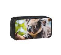 JZQZH Exquisite A little koala Pattern Pen Case Large Capacity Wear-Resistant Durable for Student Use