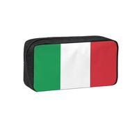 JZQZH Exquisite italy flag Pattern Pen Case Large Capacity Wear-Resistant Durable for Student Use