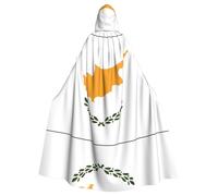 JZQZH Flag of Cyprus Halloween Hooded Cloak Wizard Costume Suitable For Masquerade Carnival And Theme Party
