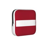 JZQZH Flag of Latvia Sanitary Pad Storage Bag Compact for Daily Travel and Office Use with Zipper Carry With You