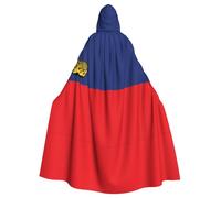 JZQZH Flag of Liechtenstein Halloween Hooded Cloak Wizard Costume Suitable For Masquerade Carnival And Theme Party