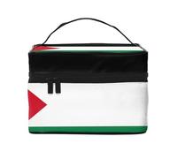 JZQZH Flag of the State of Palestine Portable Cosmetic Bag Personalized Storage Organizer for Travel Camping Hotels and Long Distance Trips
