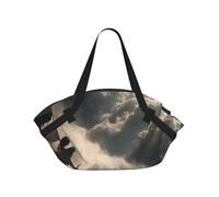 JZQZH Foldable Camping Bag for Outdoor Picnic Beach Use Comfortable Light with Unique Exquisite Angel With A Sword Print