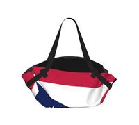 JZQZH Foldable Camping Bag for Outdoor Picnic Beach Use Comfortable Light with Unique Exquisite Ohio State Flag Print