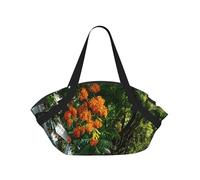 JZQZH Foldable Camping Bag for Outdoor Picnic Beach Use Comfortable Light with Unique Exquisite Street After Rain Print
