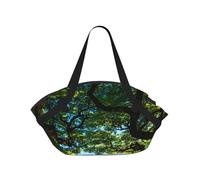 JZQZH Foldable Camping Bag for Outdoor Picnic Beach Use Comfortable Light with Unique Exquisite Street In The Early Morning Print