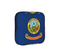JZQZH Idaho state flag Sanitary Pad Storage Bag Compact for Daily Travel and Office Use with Zipper Carry With You