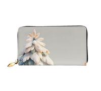 JZQZH Leather Wallet Light Waterproof Unique Elk By The Tree Print for Daily Commuting and Traveling