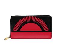 JZQZH Leather Wallet Light Waterproof Unique Flag of Malawi Print for Daily Commuting and Traveling