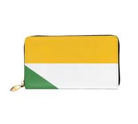 JZQZH Leather Wallet Light Waterproof Unique Flag of the Comoros Print for Daily Commuting and Traveling