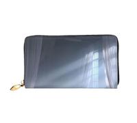 JZQZH Leather Wallet Light Waterproof Unique Glimmer Print for Daily Commuting and Traveling
