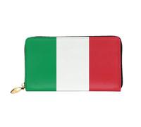 JZQZH Leather Wallet Light Waterproof Unique italy flag Print for Daily Commuting and Traveling