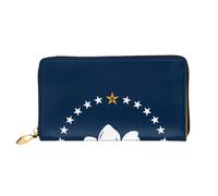 JZQZH Leather Wallet Light Waterproof Unique Mississippi State Flag Print for Daily Commuting and Traveling