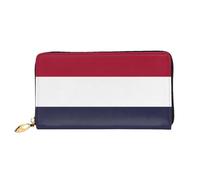 JZQZH Leather Wallet Light Waterproof Unique Thailand Flag Print for Daily Commuting and Traveling